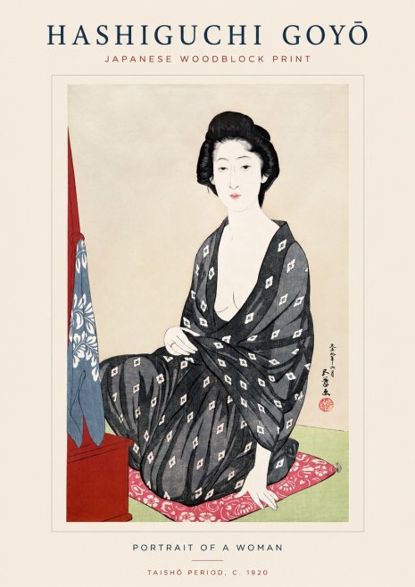Hashiguchi Goyō Portrait of a Woman No1 - Póster