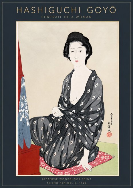 Hashiguchi Goyō Portrait of a Woman No3 - Póster