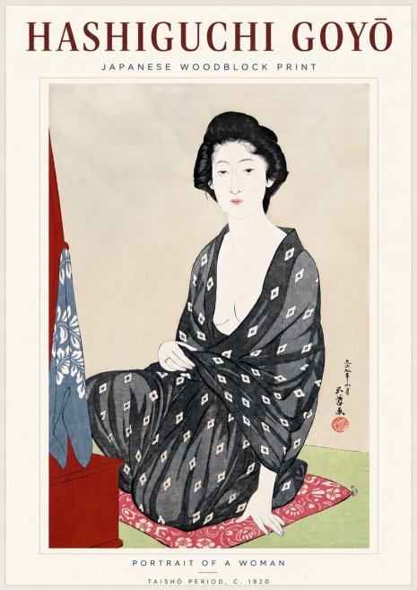 Hashiguchi Goyō Portrait of a Woman No4 - Póster