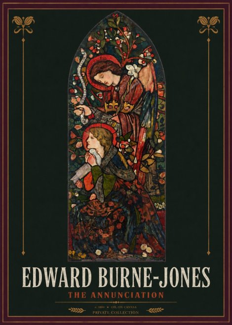 Edward Burne-Jones The Annunciation I No2 - Póster
