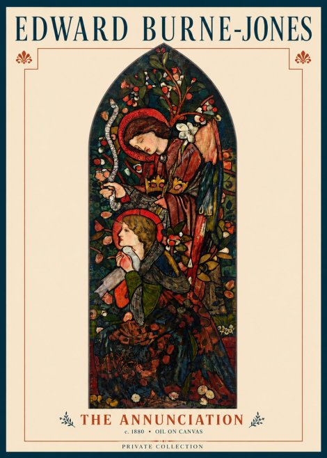 Edward Burne-Jones The Annunciation I No3 - Póster