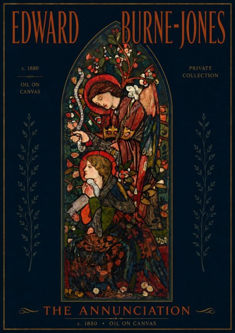 Edward Burne-Jones The Annunciation I No5 - Póster
