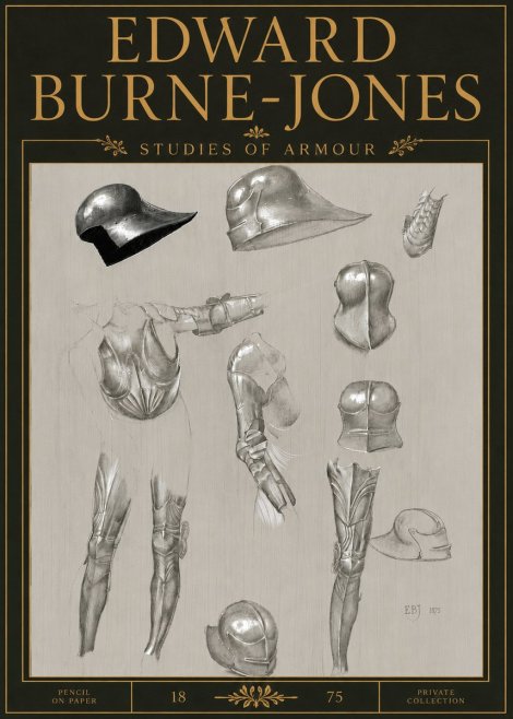 Edward Burne-Jones Studies of Armour No5 - Póster