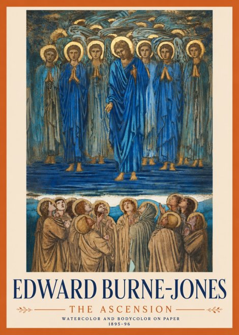 Edward Burne-Jones The Ascension No4 - Póster