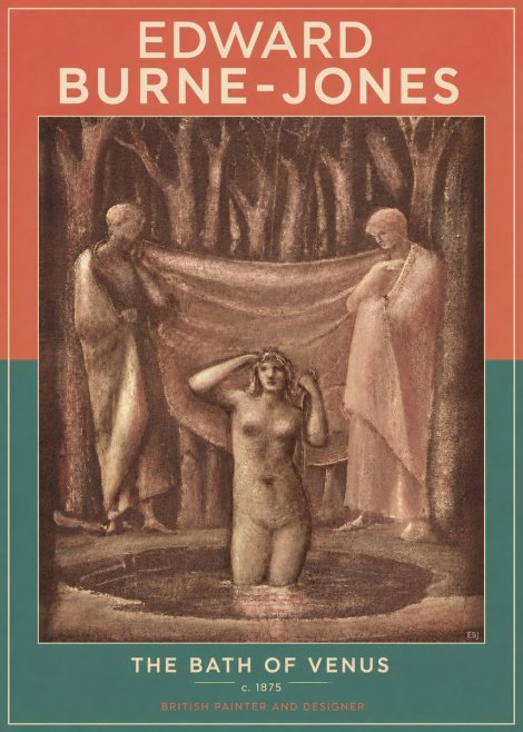 Edward Burne-Jones The Bath of Venus No3 - Póster
