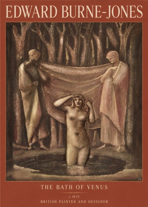 Edward Burne-Jones The Bath of Venus No4 - Póster