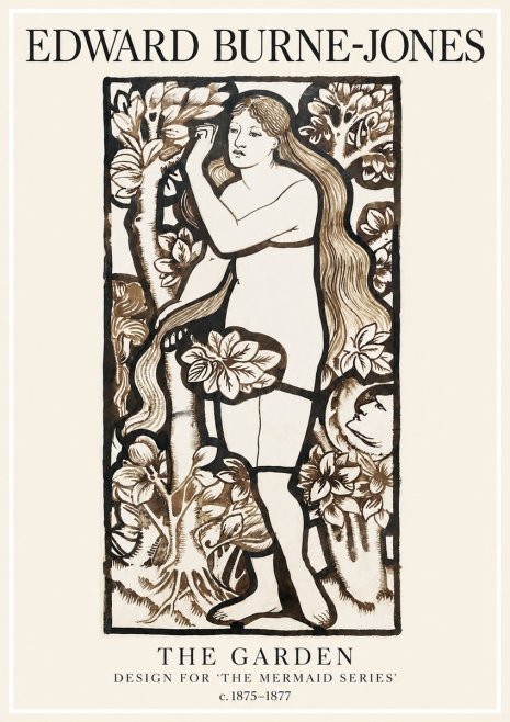 Edward Burne-Jones The Garden No1 - Póster