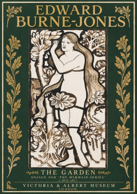 Edward Burne-Jones The Garden No2 - Póster