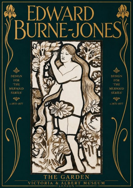 Edward Burne-Jones The Garden No4 - Póster