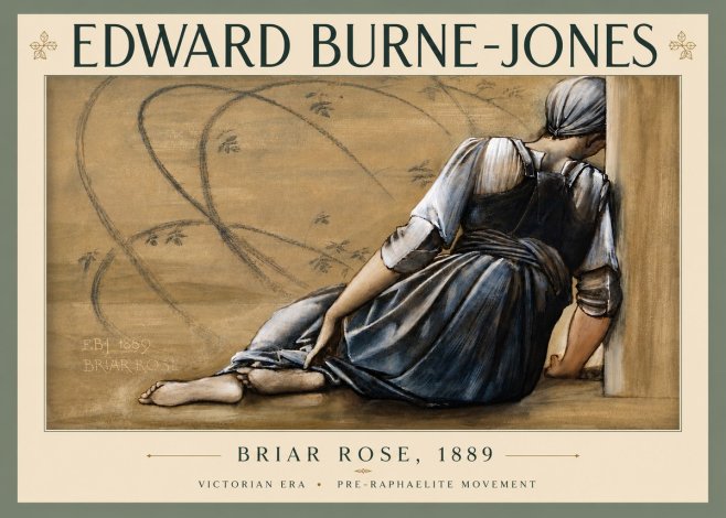 Edward Burne-Jones Briar Rose No5 - Póster