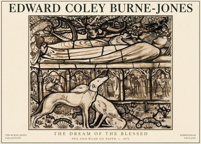 Edward Burne-Jones The Dream of the Blessed No3 - Póster