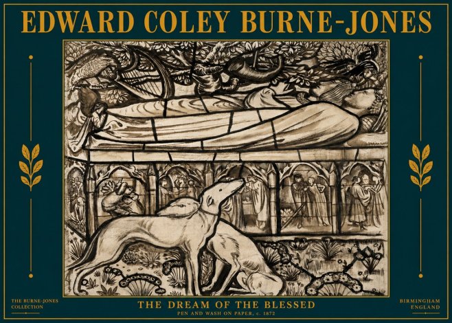 Edward Burne-Jones The Dream of the Blessed No4 - Póster