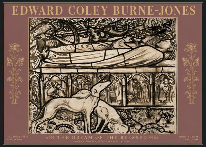 Edward Burne-Jones The Dream of the Blessed No6 - Póster
