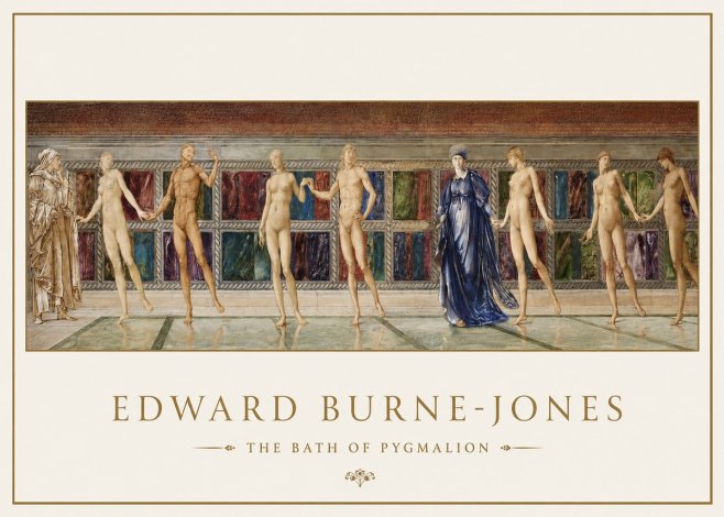 Edward Burne-Jones The Bath of Pygmalion No1 - Póster