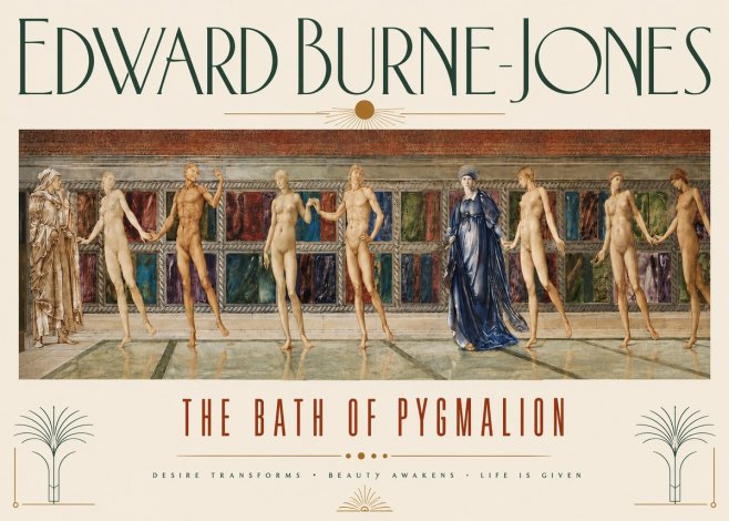 Edward Burne-Jones The Bath of Pygmalion No3 - Póster