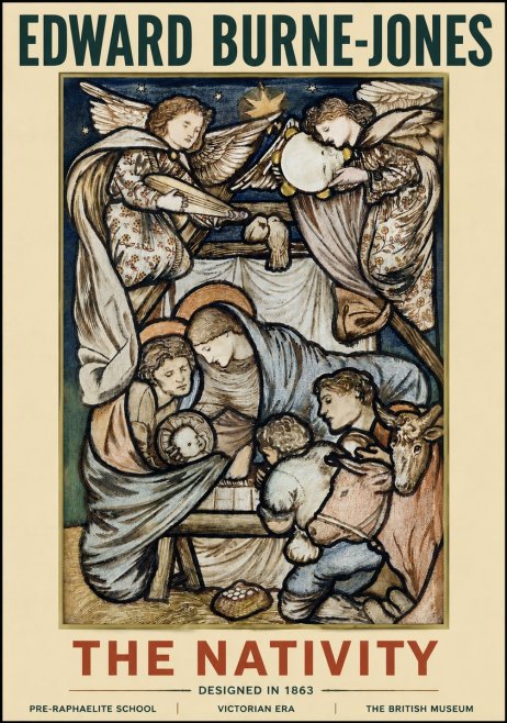 Edward Burne-Jones The Nativity No4 - Póster