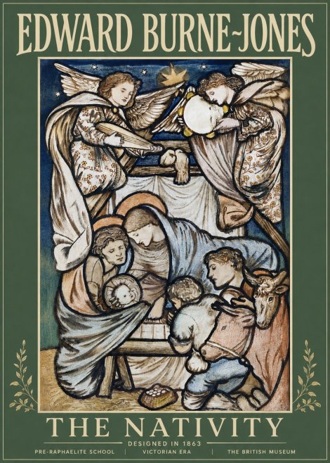 Edward Burne-Jones The Nativity No5 - Póster
