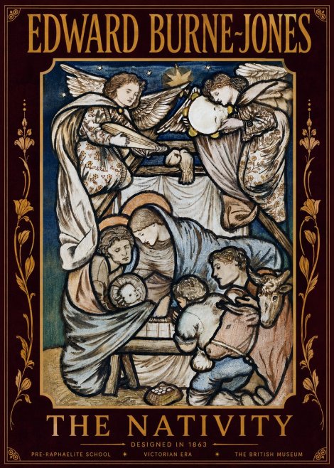 Edward Burne-Jones The Nativity No6 - Póster