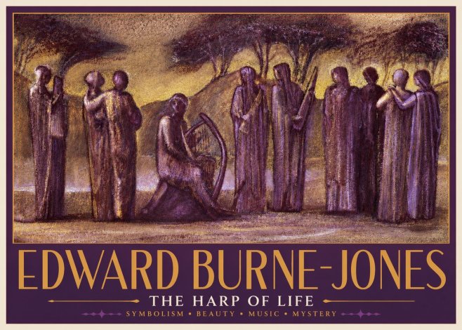 Edward Burne-Jones The Harp of Life No3 - Póster