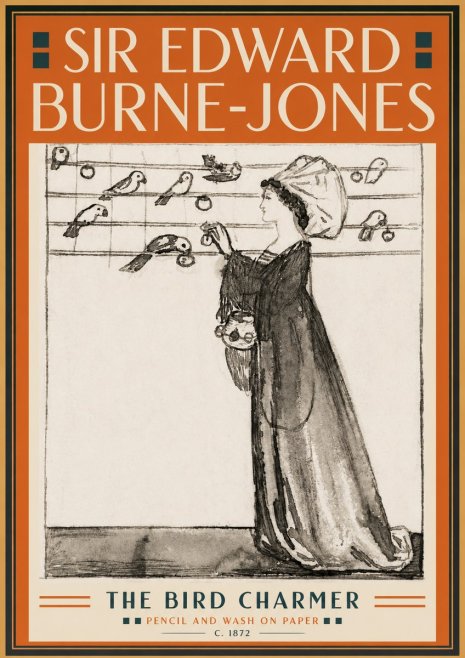 Edward Burne-Jones The Bird Charmer No5 - Póster