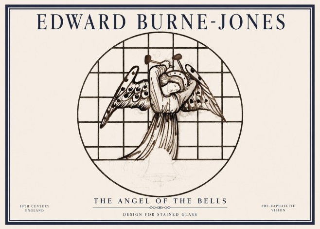 Edward Burne-Jones The Angel of the Bells No1 - Póster