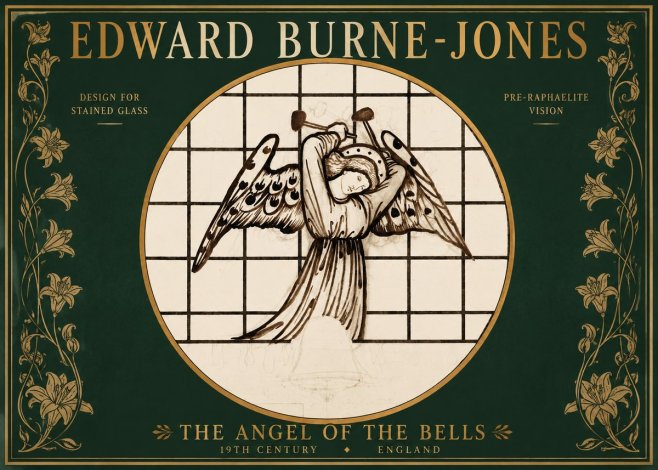 Edward Burne-Jones The Angel of the Bells No2 - Póster