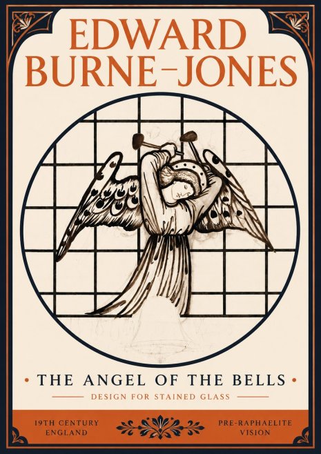 Edward Burne-Jones The Angel of the Bells No3 - Póster