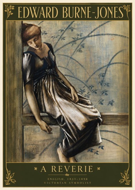 Edward Burne-Jones A Reverie No3 - Póster