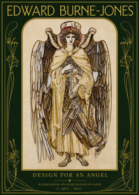 Edward Burne-Jones Design for an Angel No2 - Póster