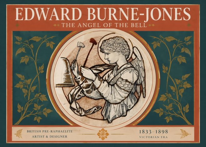 Edward Burne-Jones The Angel of the Bell No2 - Póster