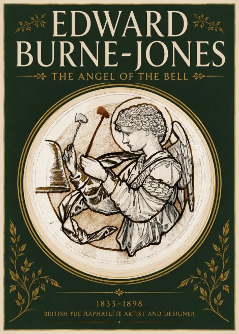 Edward Burne-Jones The Angel of the Bell No4 - Póster