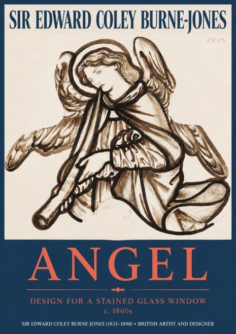 Edward Burne-Jones Angel No2 - Póster