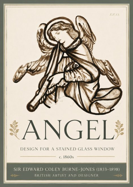 Edward Burne-Jones Angel No6 - Póster