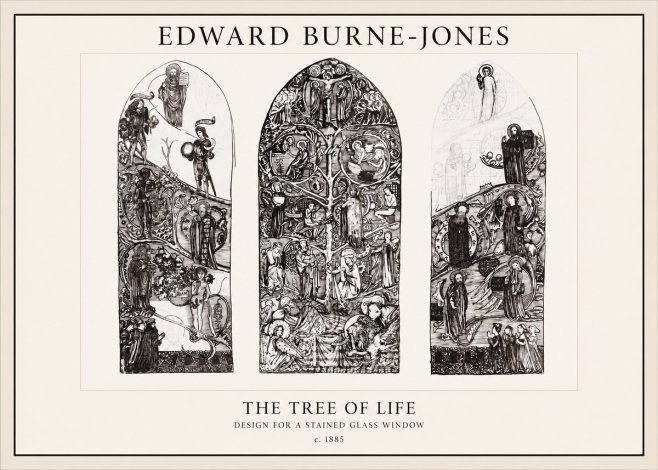 Edward Burne-Jones The Tree of Life No1 - Póster