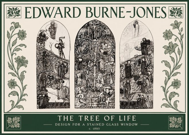 Edward Burne-Jones The Tree of Life No3 - Póster