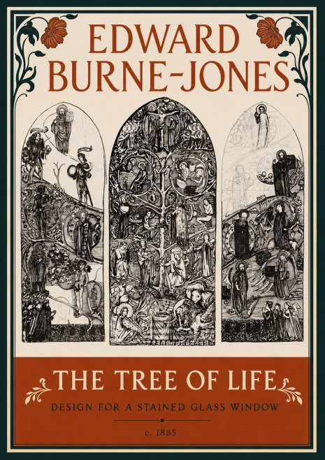 Edward Burne-Jones The Tree of Life No4 - Póster