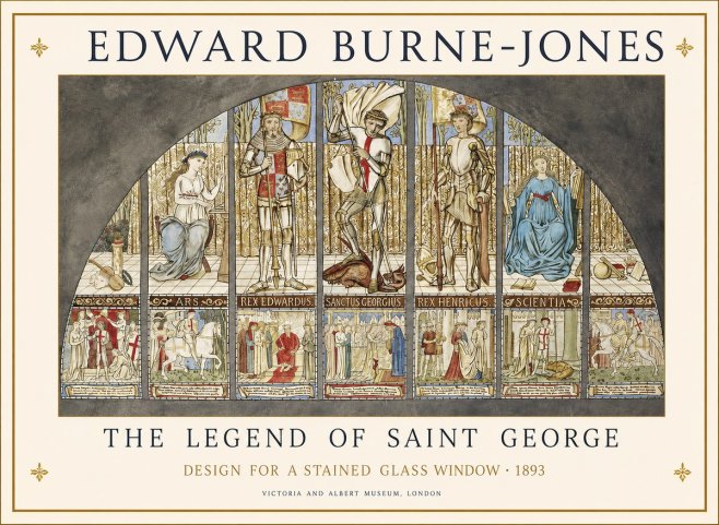 Edward Burne-Jones The Legend of Saint George No1 - Póster