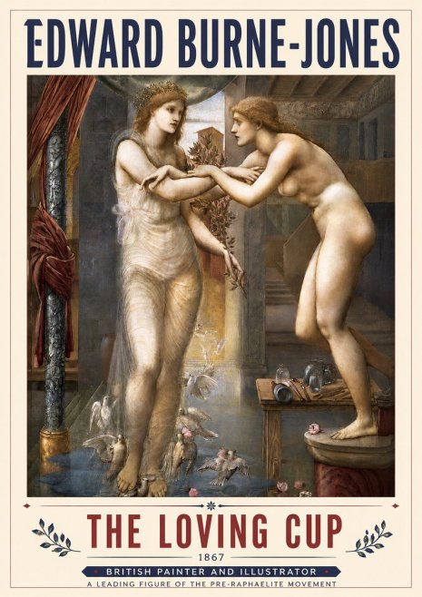 Edward Burne-Jones The Loving Cup No4 - Póster