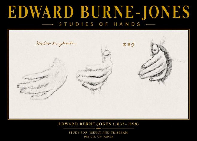 Edward Burne-Jones Study for 'Iseult and Tristram' No6 - Póster