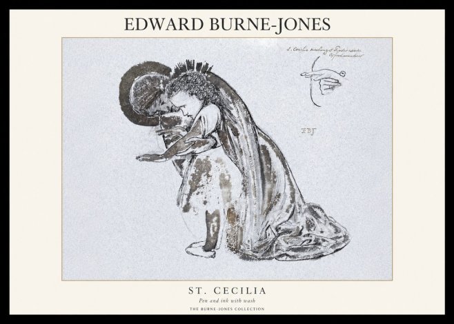Edward Burne-Jones St. Cecilia No1 - Póster