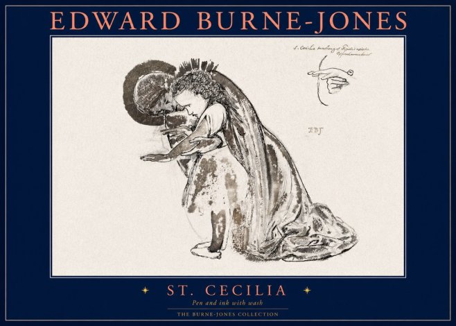 Edward Burne-Jones St. Cecilia No2 - Póster
