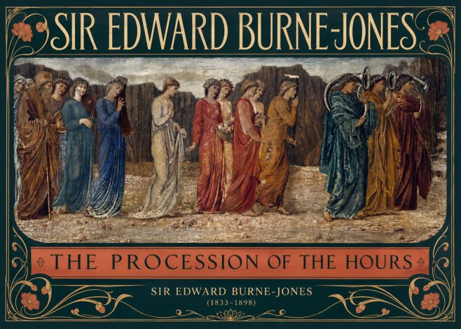 Edward Burne-Jones The Procession of the Hours No2 - Póster