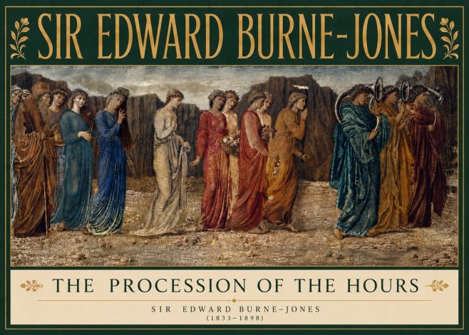 Edward Burne-Jones The Procession of the Hours No5 - Póster