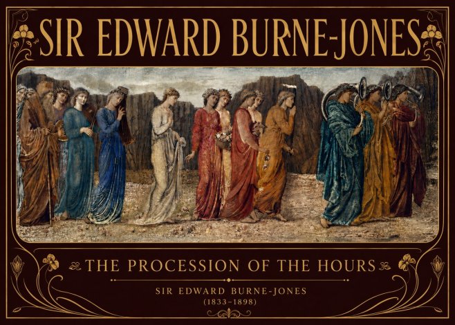 Edward Burne-Jones The Procession of the Hours No6 - Póster