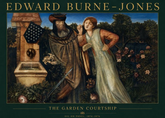 Edward Burne-Jones The Garden Courtship No2 - Póster