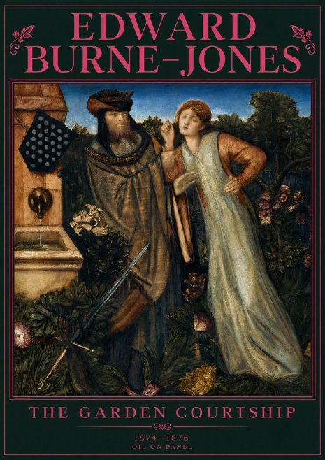Edward Burne-Jones The Garden Courtship No4 - Póster