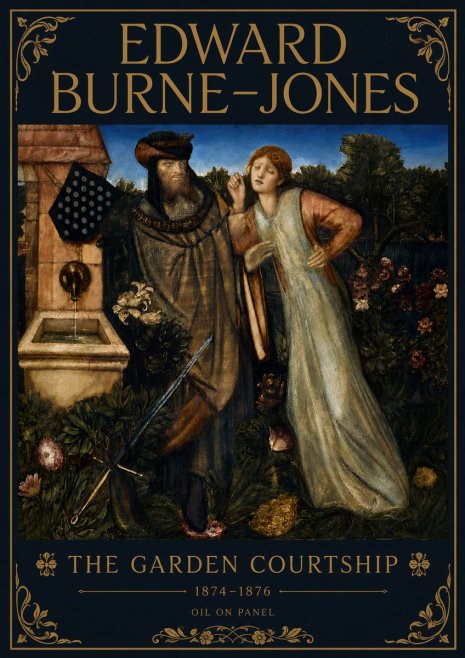 Edward Burne-Jones The Garden Courtship No6 - Póster