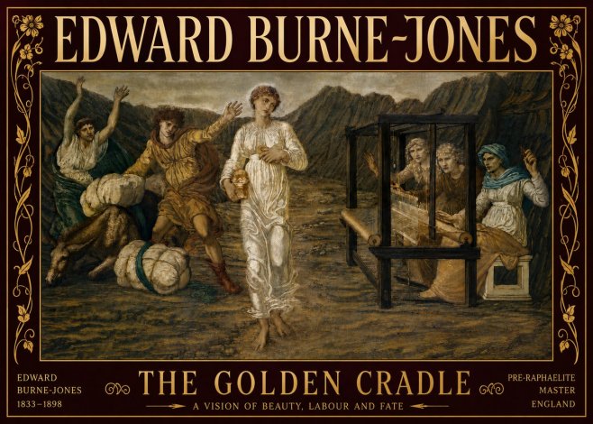 Edward Burne-Jones The Golden Cradle No6 - Póster