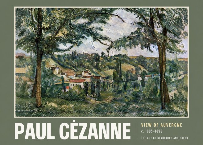 Paul Cézanne View of Auvergne No2 - Póster