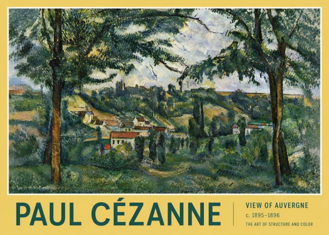 Paul Cézanne View of Auvergne No4 - Póster